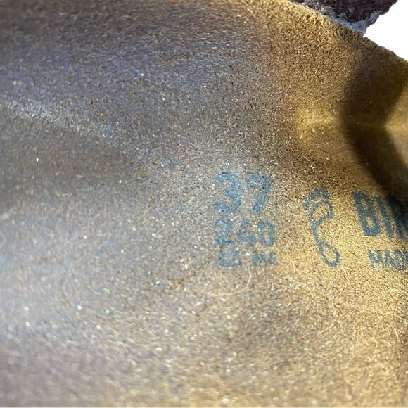 Women's Birkenstock Gizeh Birko-Flor Brown Thong Sandals Size 37 - Picture 11 of 11